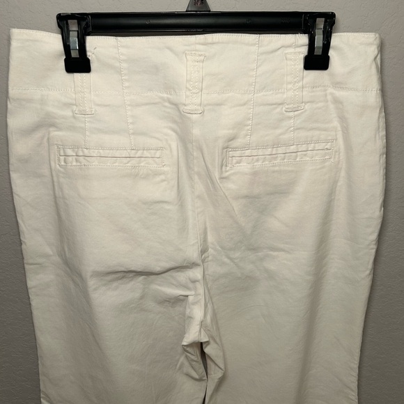 Anthropologie Maeve The Naomi Wide Leg White Flare Pants - Picture 7 of 13